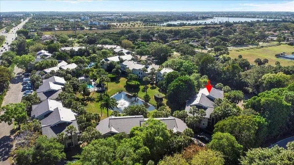 an aerial view of multiple house