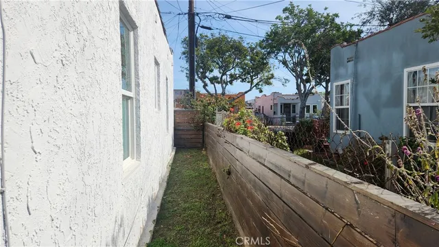 a view of balcony and yard