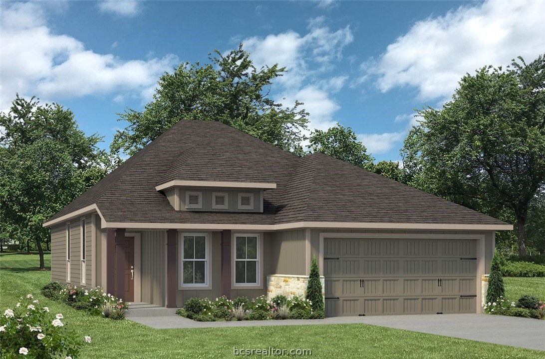 a front view of house with yard