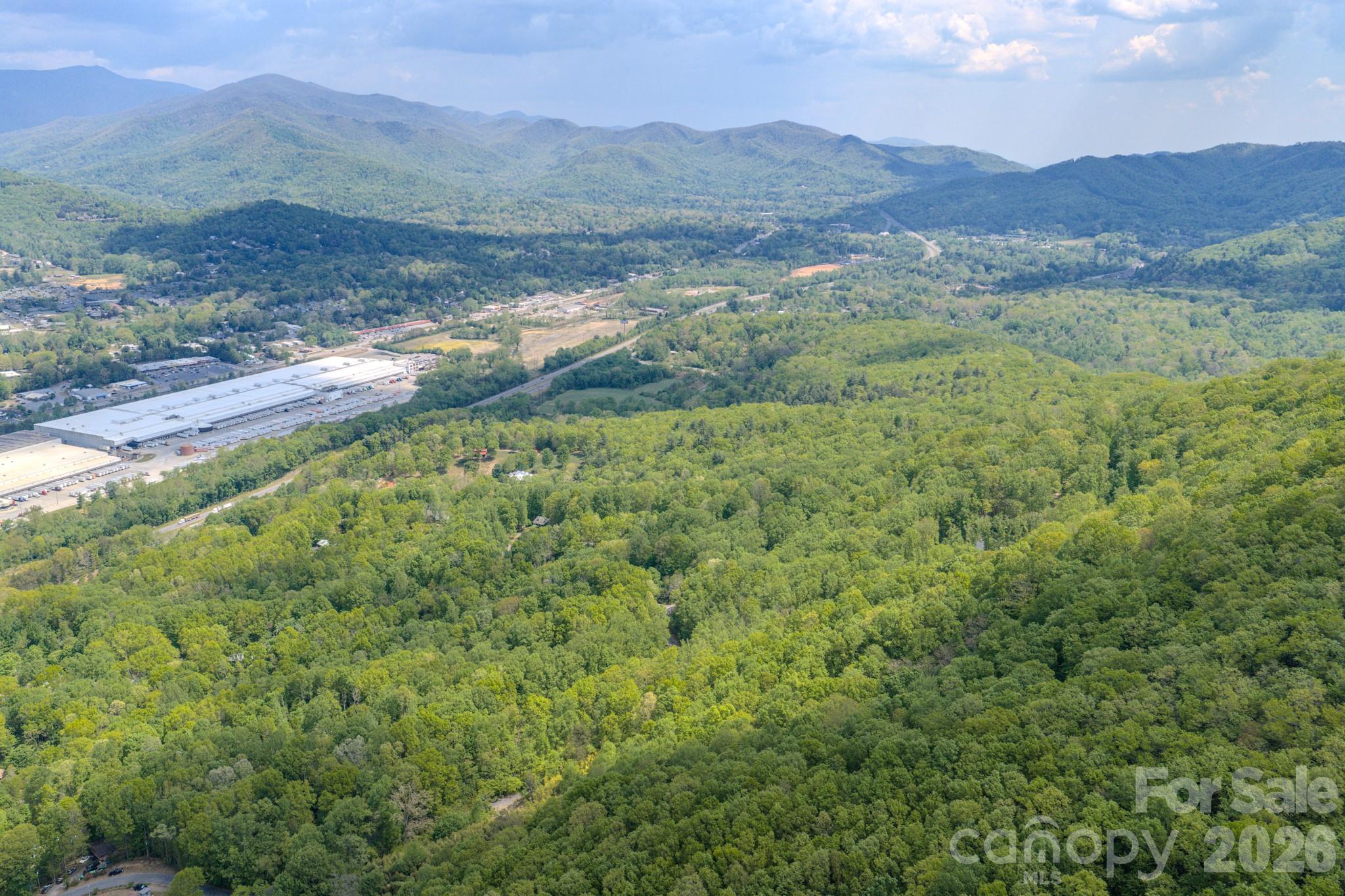 259 Mockingbird Road, Unit 1 Swannanoa, NC 28778 - Photo 5 of 25 a view of a lush green hillside and a houses