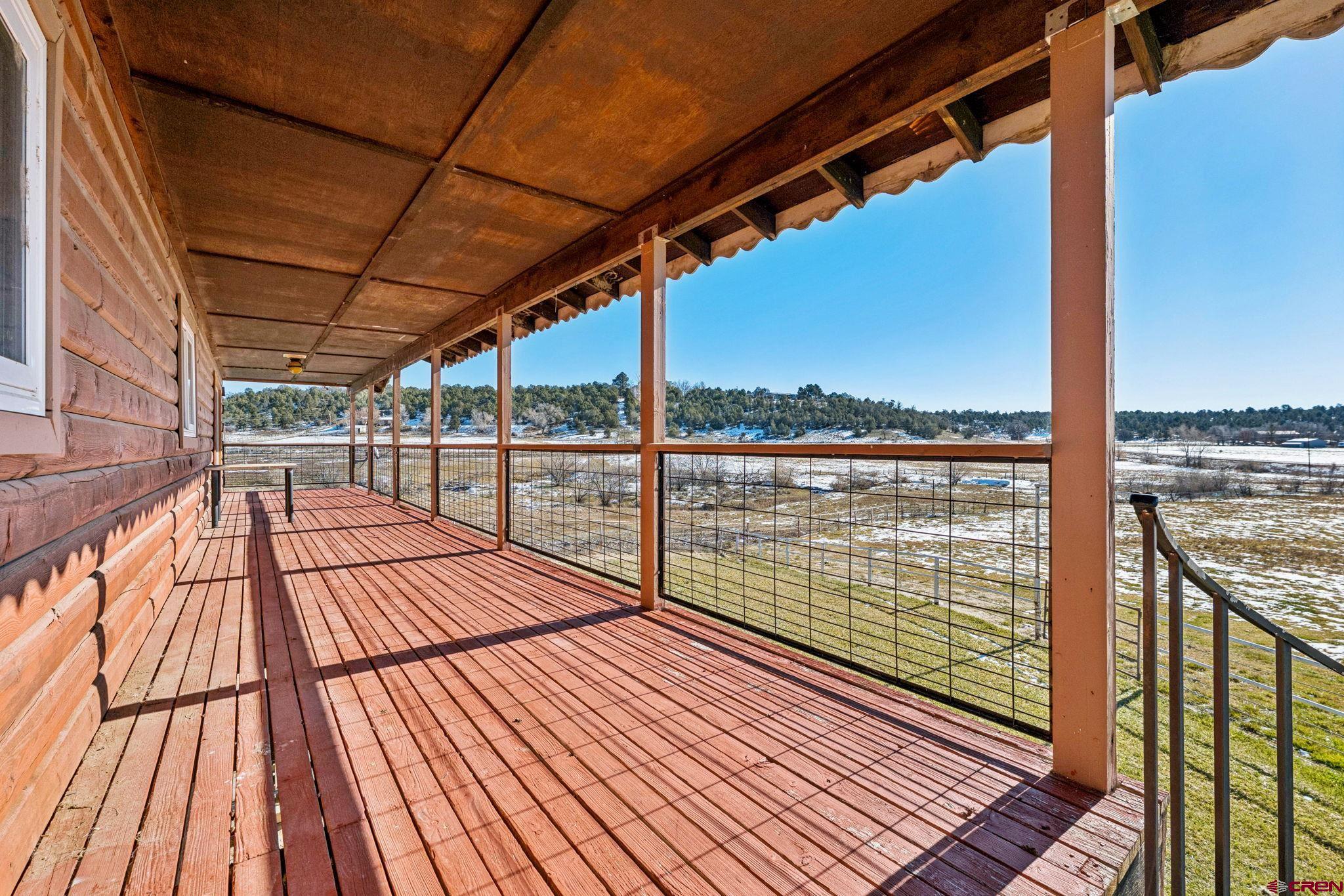 124 Meadow Road Ignacio, CO 81137 - Photo 18 of 37 a view of balcony with wooden floor