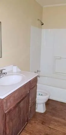 a bathroom with a sink and a toilet