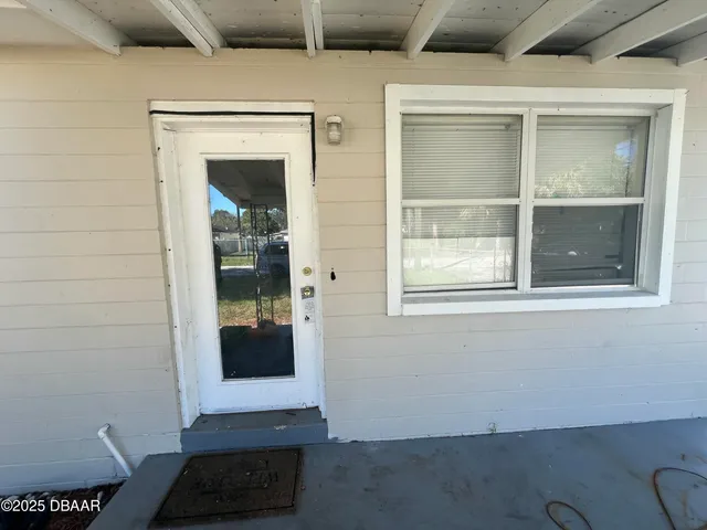 a view of front door of a house