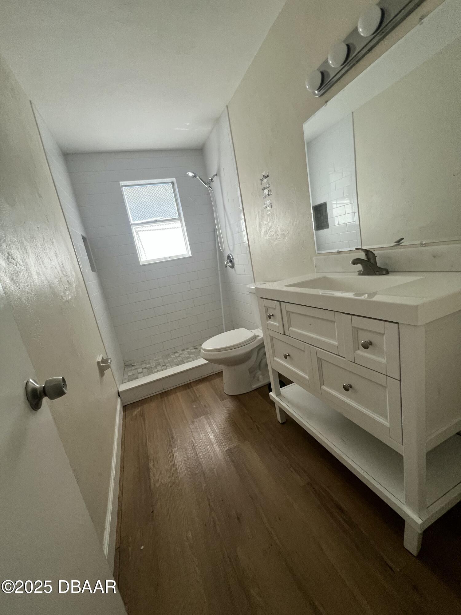 536 Ruth Street Daytona Beach, FL 32114 - Photo 2 of 10 a bathroom with a sink a toilet and mirror
