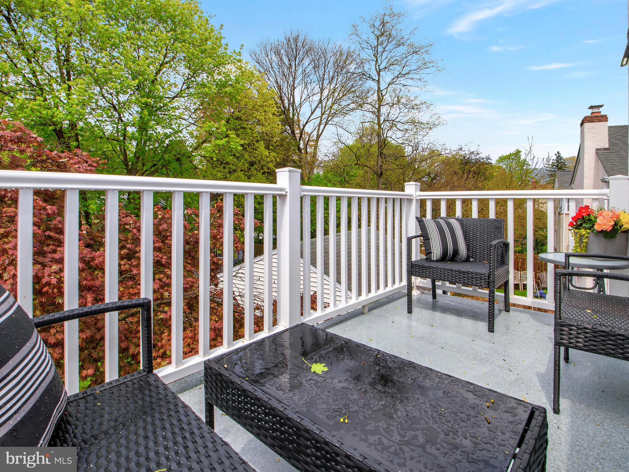 212 Valley View Road Media, PA 19063 - Photo 21 of 28 Deck off the primary bedroom - Love this!