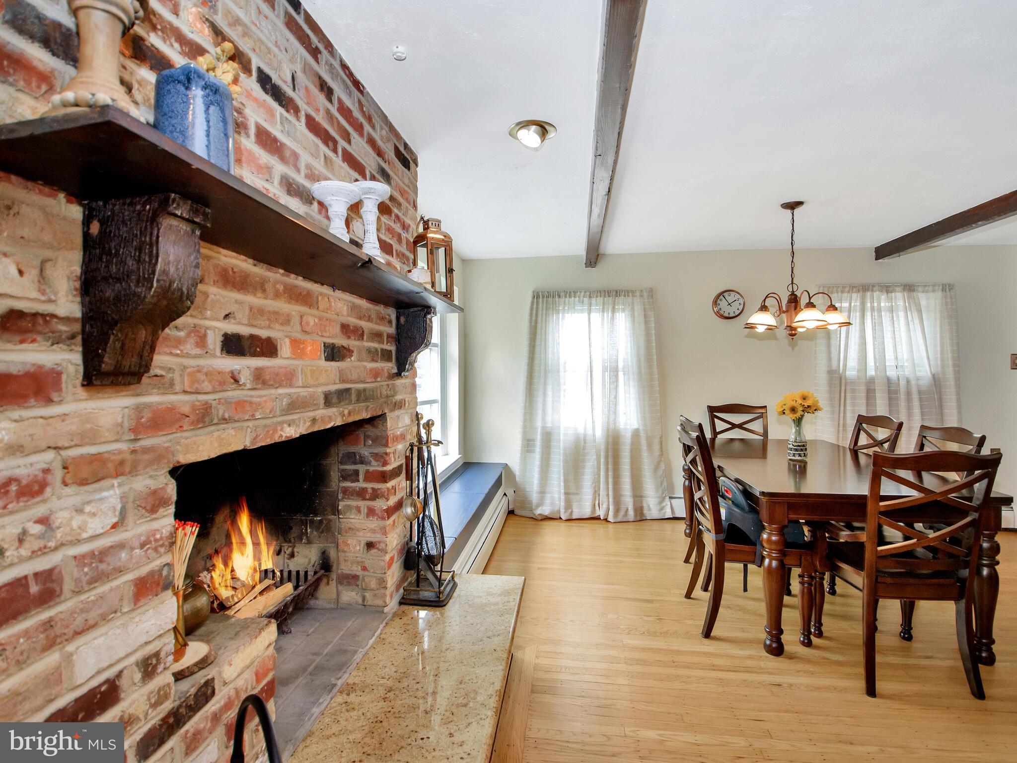 212 Valley View Road Media, PA 19063 - Photo 7 of 28 Wood burning fireplace