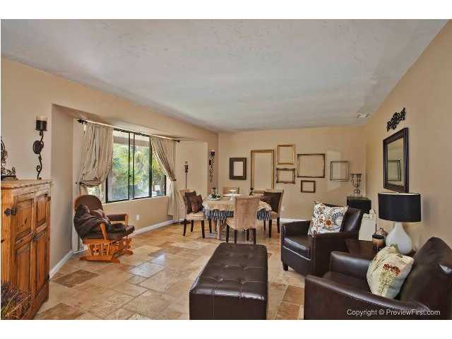 3426 Royal Road Vista, CA 92084 - Photo 3 of 24 Huge living room with gorgeous travertine flooring