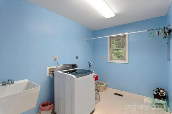 a room with storage and utility