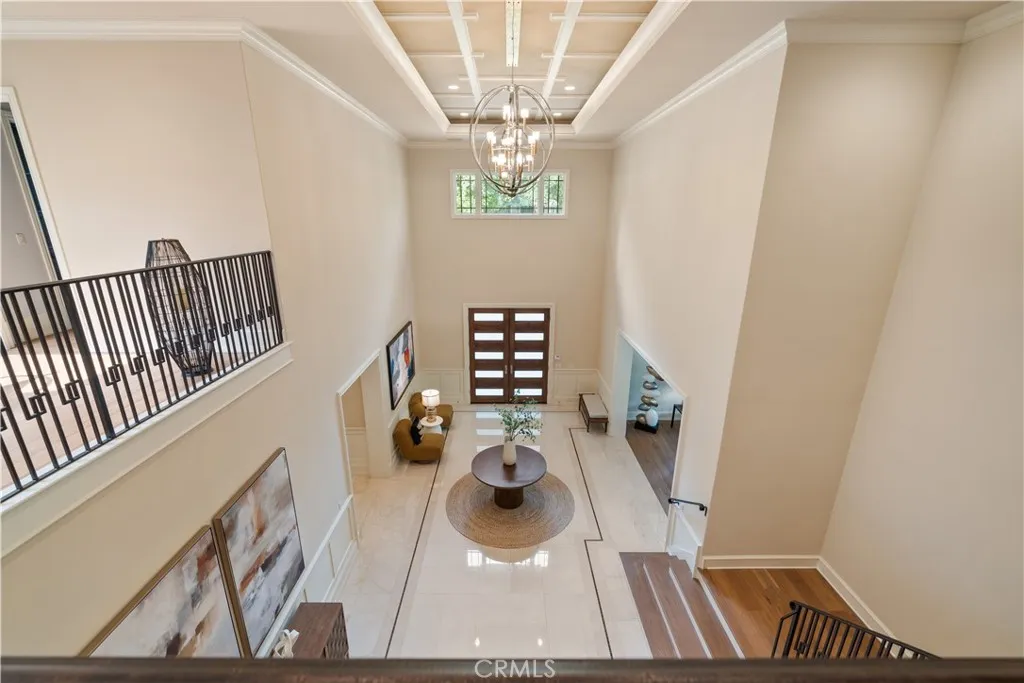 a view of dining room with furniture and wooden floor