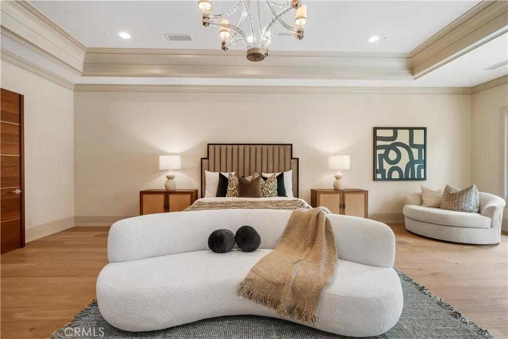 930 Fallen Leaf Road Arcadia, CA 91006 - Photo 51 of 63 a living room with furniture and a chandelier