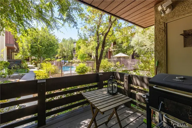 a view of a outdoor seating area