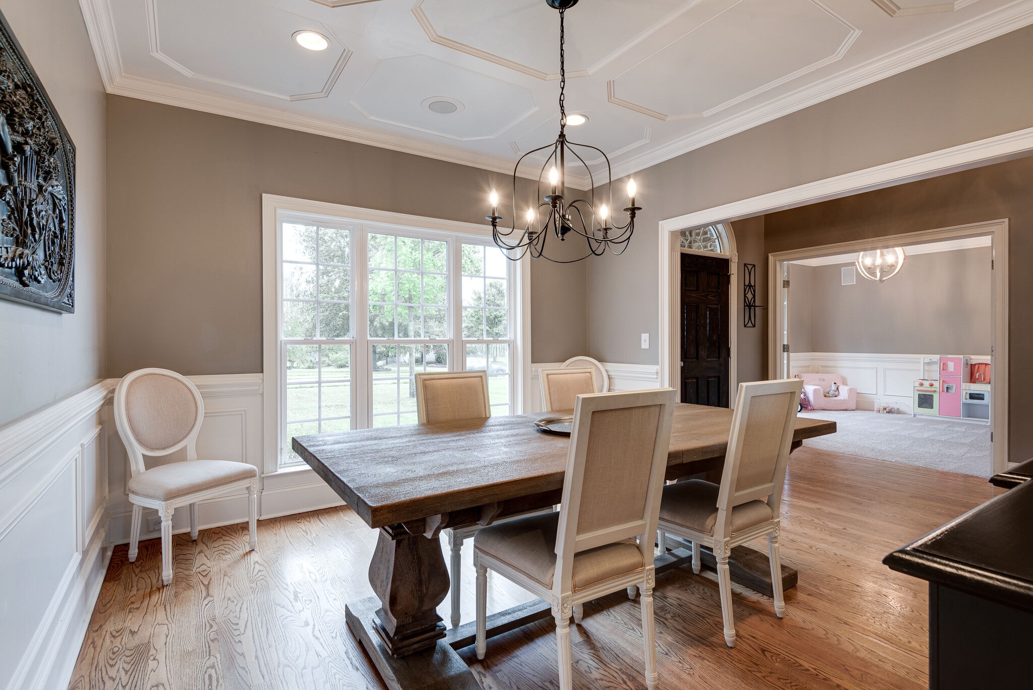 1623 Fair House Road Spring Hill, TN 37174 - Photo 5 of 35 a view of a dining room with furniture window and wooden floor