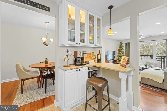 a kitchen that has a cabinets counter and a stove