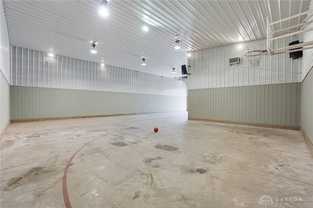 5669 O Neall Road Waynesville, OH 45068 - Photo 55 of 72 This spacious interior offers an expansive area, perfect for recreational activities and versatile use inside the Morton barn.