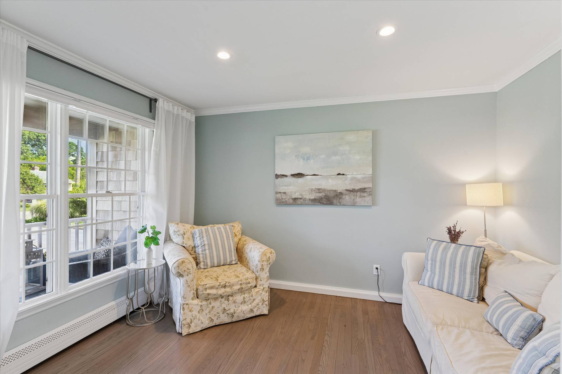 19 Maple Street Westhampton Beach, NY 11978 - Photo 10 of 23 a living room with furniture and a wooden floor