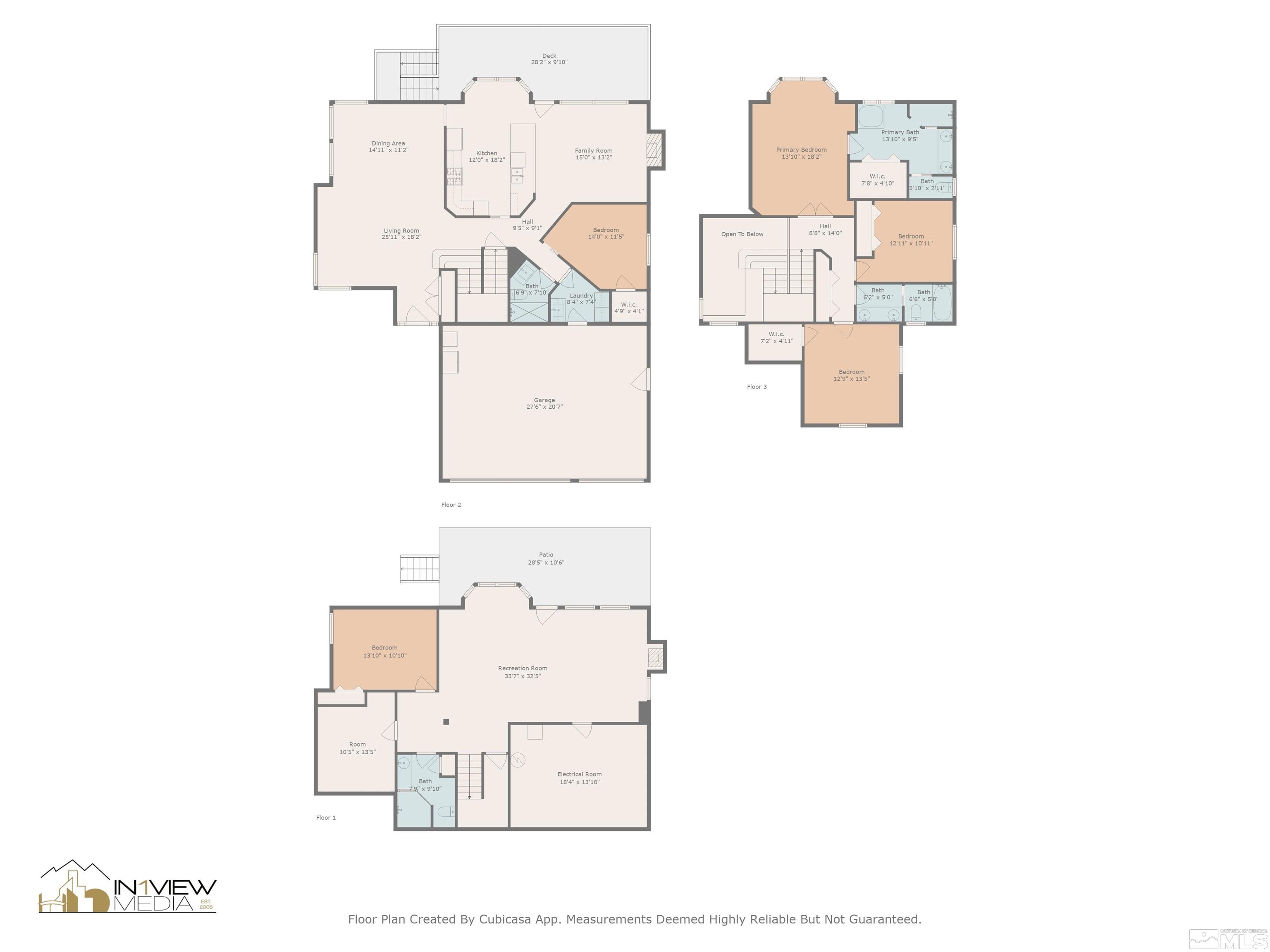 3341 Corey Drive Reno, NV 89509 - Photo 40 of 40 a picture of a floor plan