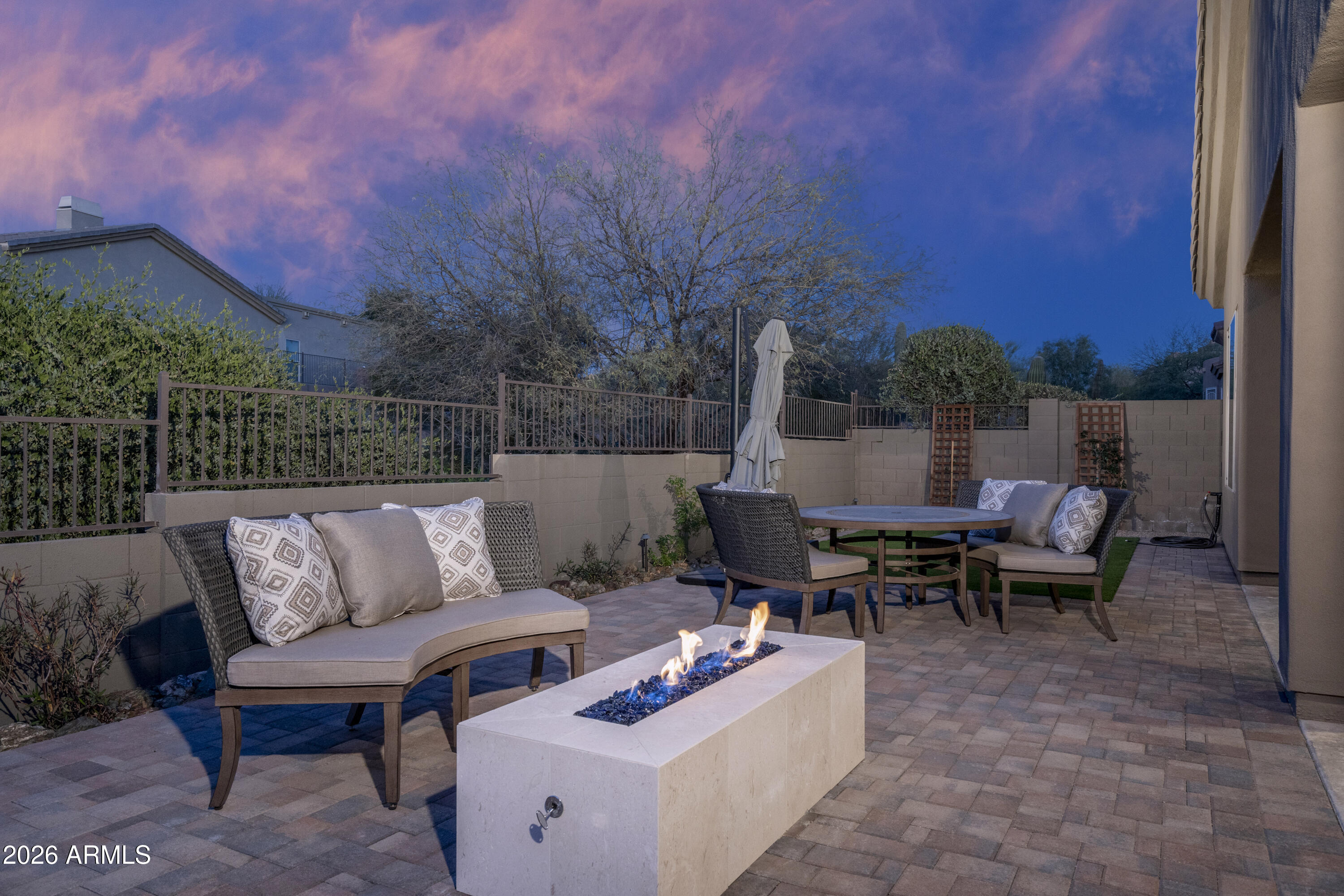 7278 East Eagle Feather Road Scottsdale, AZ 85266 - Photo 3 of 45 Backyard Fire Pit Seating Area
