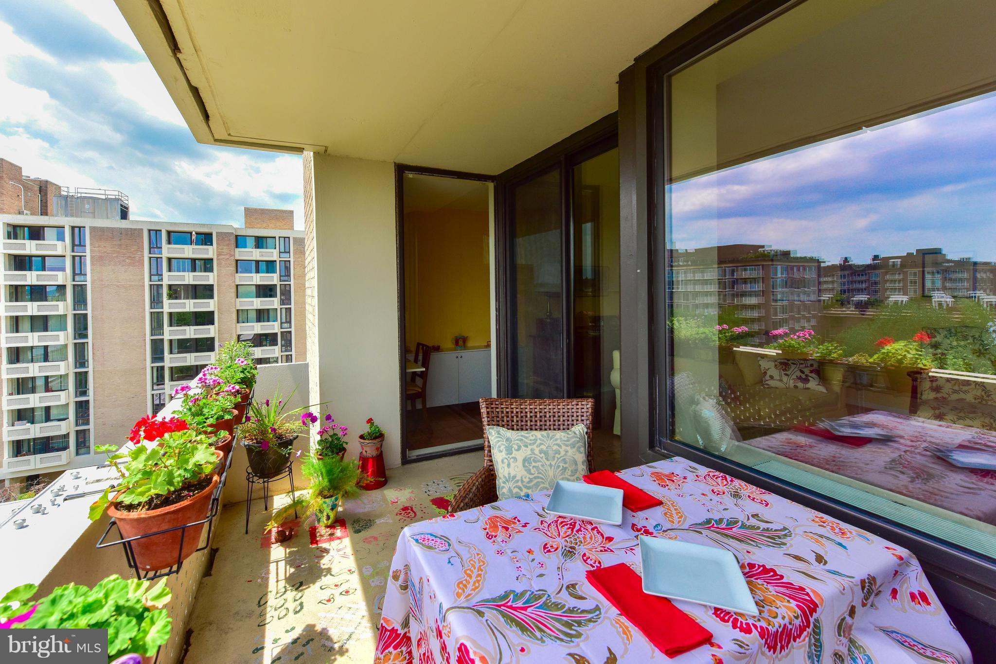 1245 4th Street Southwest, Unit E607 Washington, DC 20024 - Photo 12 of 24 a balcony view with a potted plant