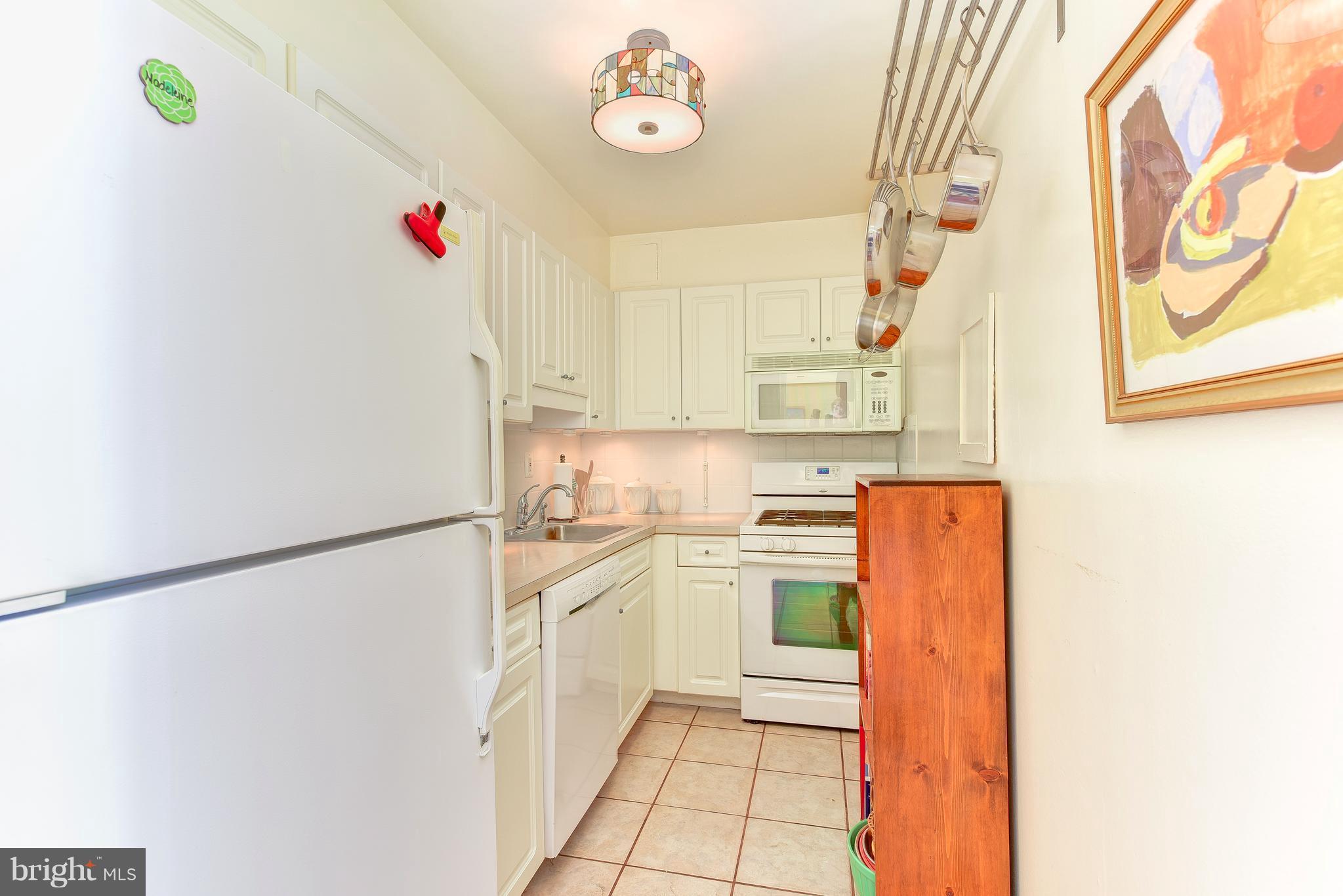 1245 4th Street Southwest, Unit E607 Washington, DC 20024 - Photo 16 of 24 a kitchen with a refrigerator and a sink