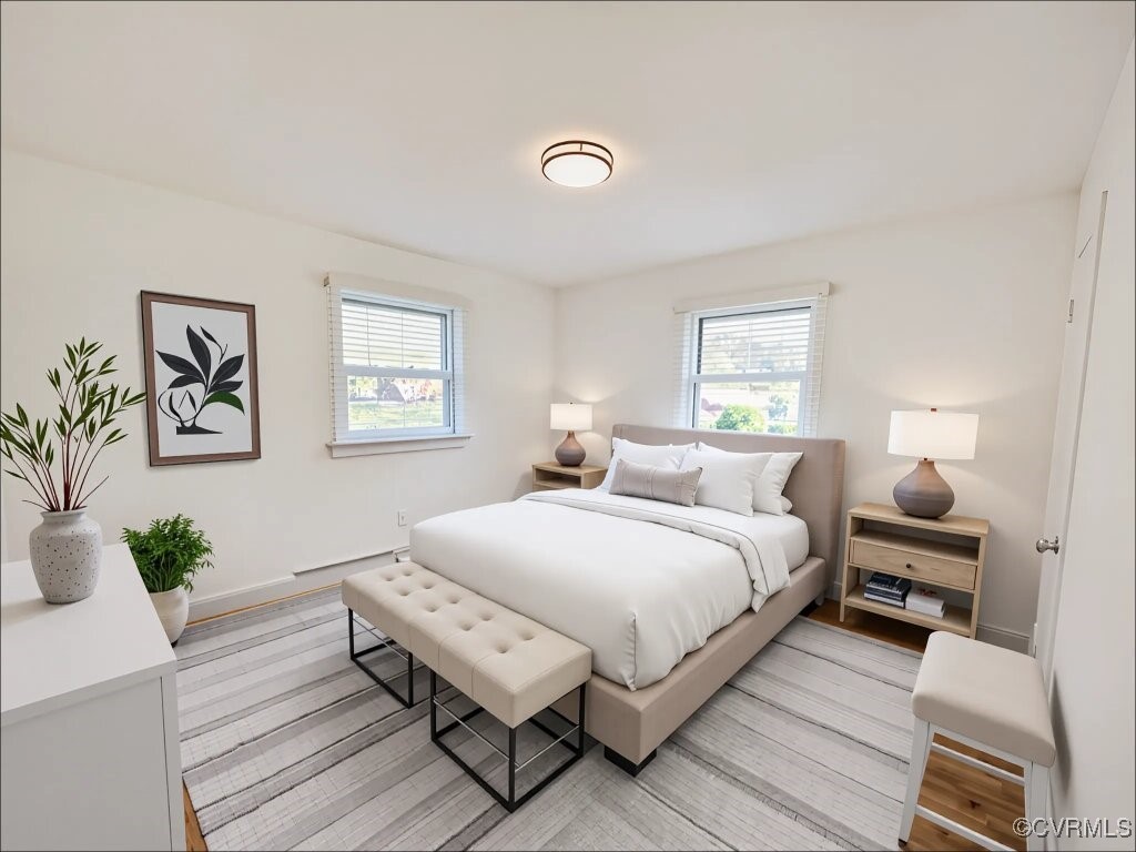 2721 Perlock Road Richmond, VA 23237 - Photo 13 of 27 Bedroom with baseboards, multiple windows, and lig