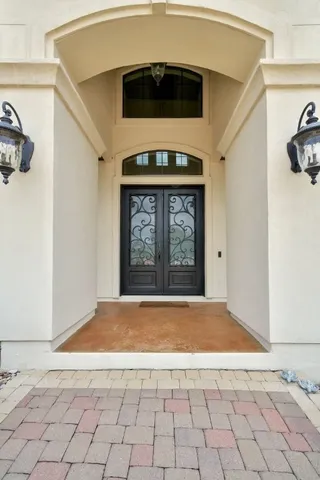a view of front door