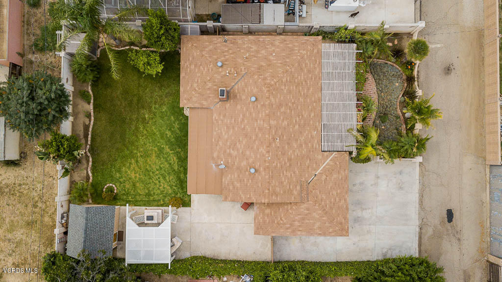 4238 Adam Road Simi Valley, CA 93063 - Photo 35 of 35 an aerial view of a house with a garden