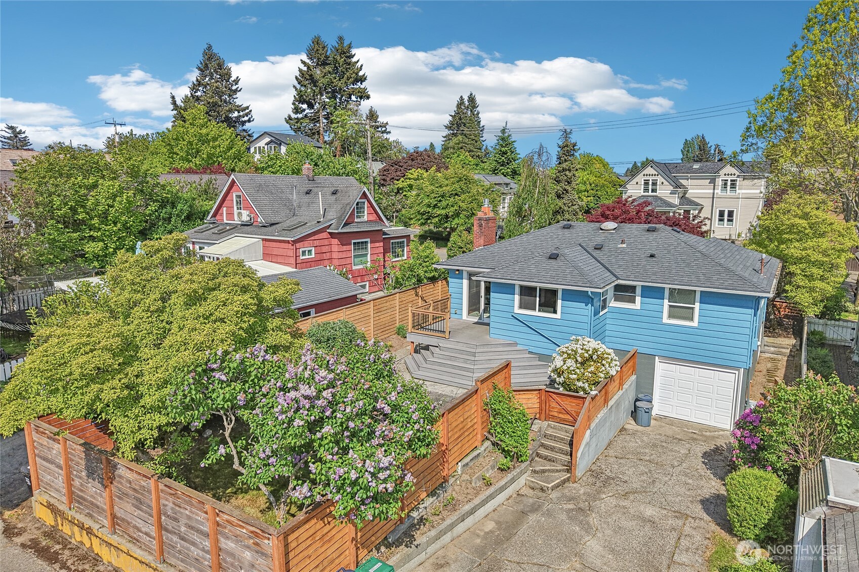 7313 25th Avenue Northwest Seattle, WA 98117 - Photo 33 of 40 an aerial view of a house