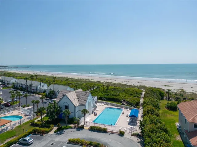 a view of an ocean beach