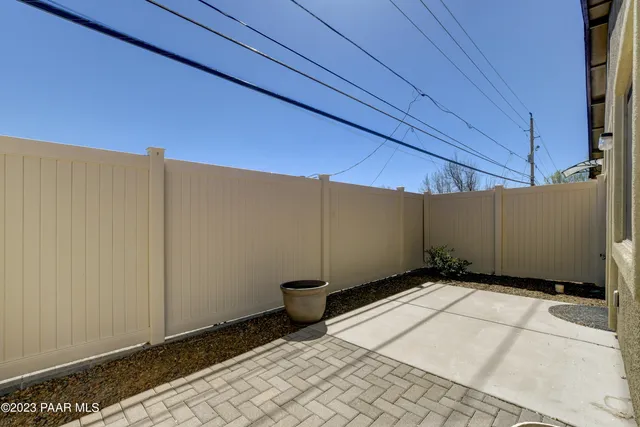 a backyard of a house