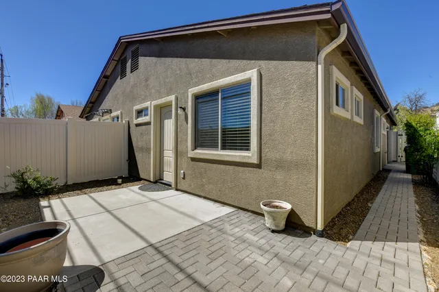 a front view of a house