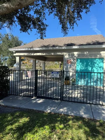 a view of backyard with green space