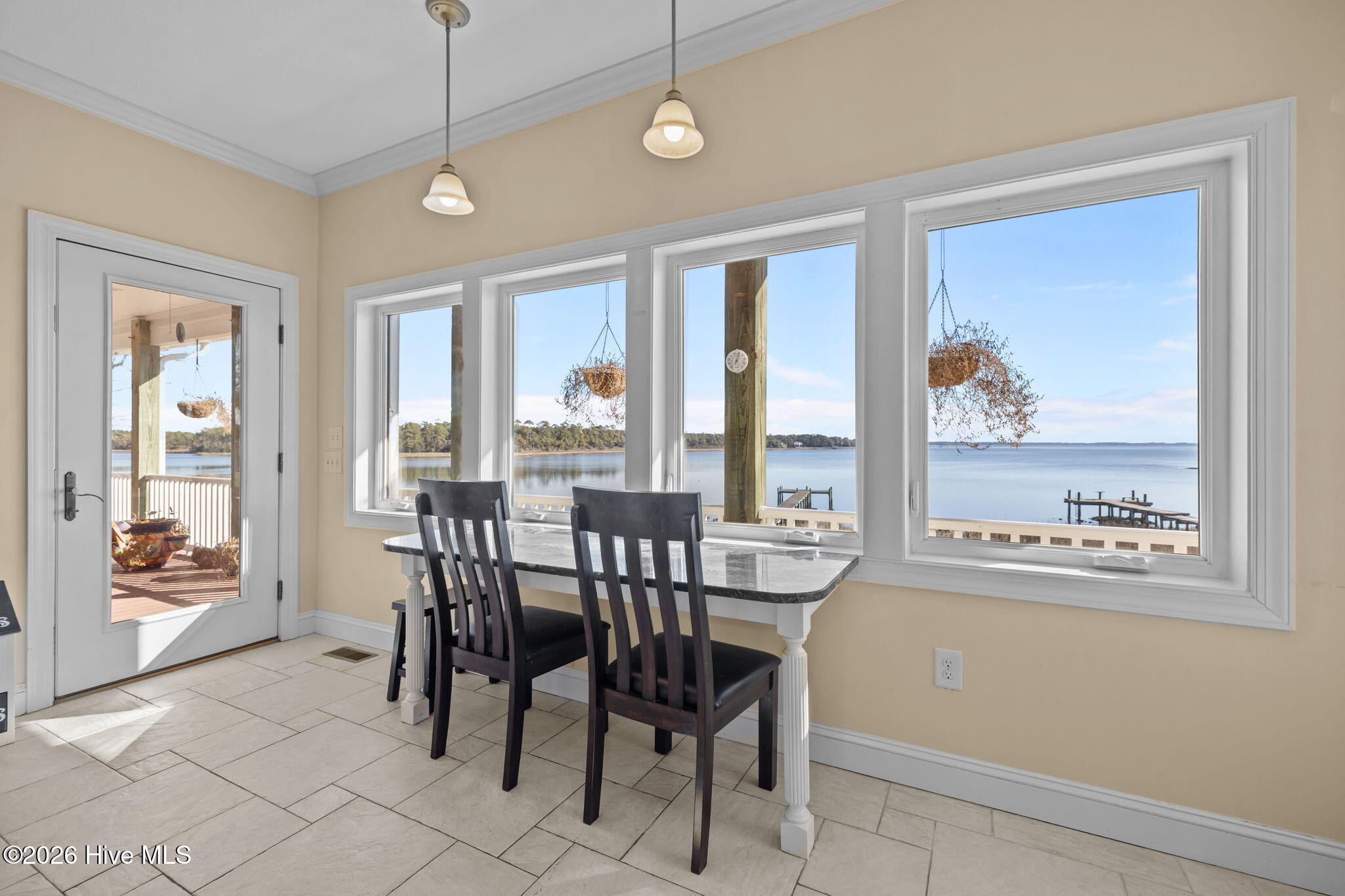 2944 Mill Creek Road Newport, NC 28570 - Photo 20 of 64 Breakfast area with Views