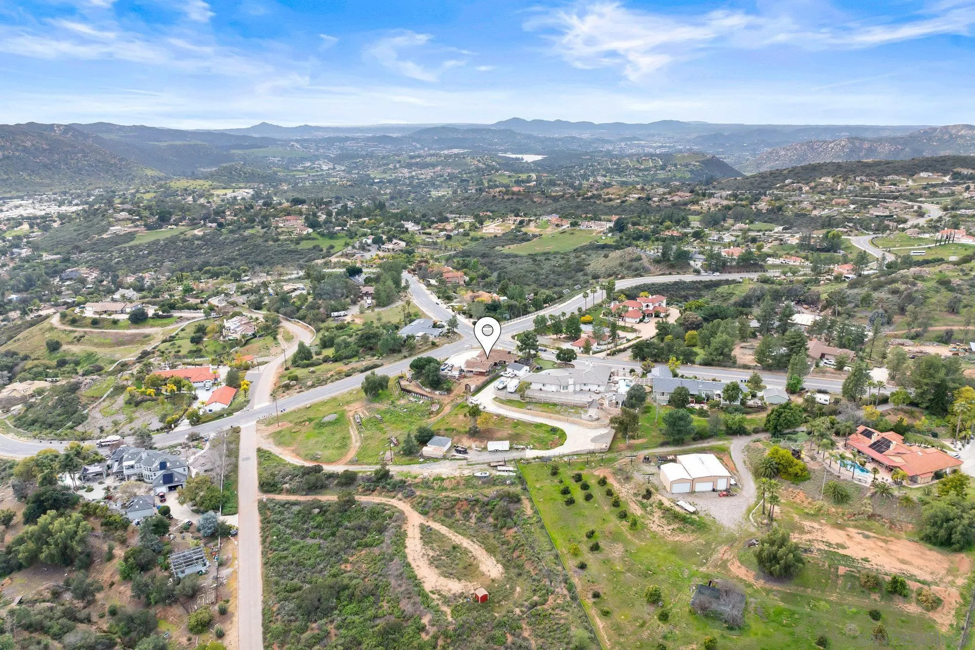 10407 Hawley Road El Cajon, CA 92021 - Photo 25 of 40 an aerial view of residential houses with outdoor space