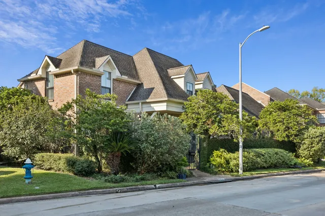 a view of a house with a yard and plants