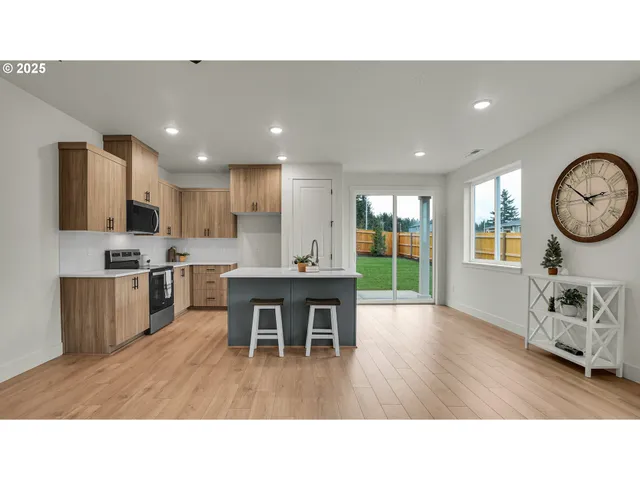 a open hall with a window