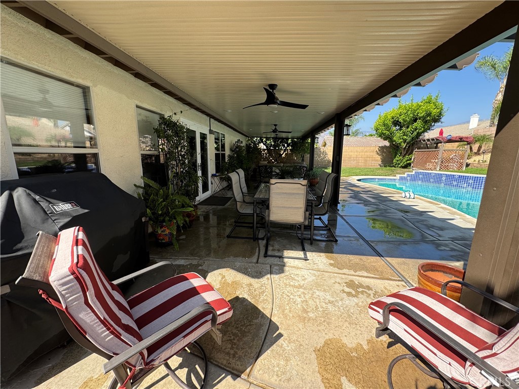 1806 Madison Street Redlands, CA 92374 - Photo 9 of 31 a backyard of a house with outdoor seating