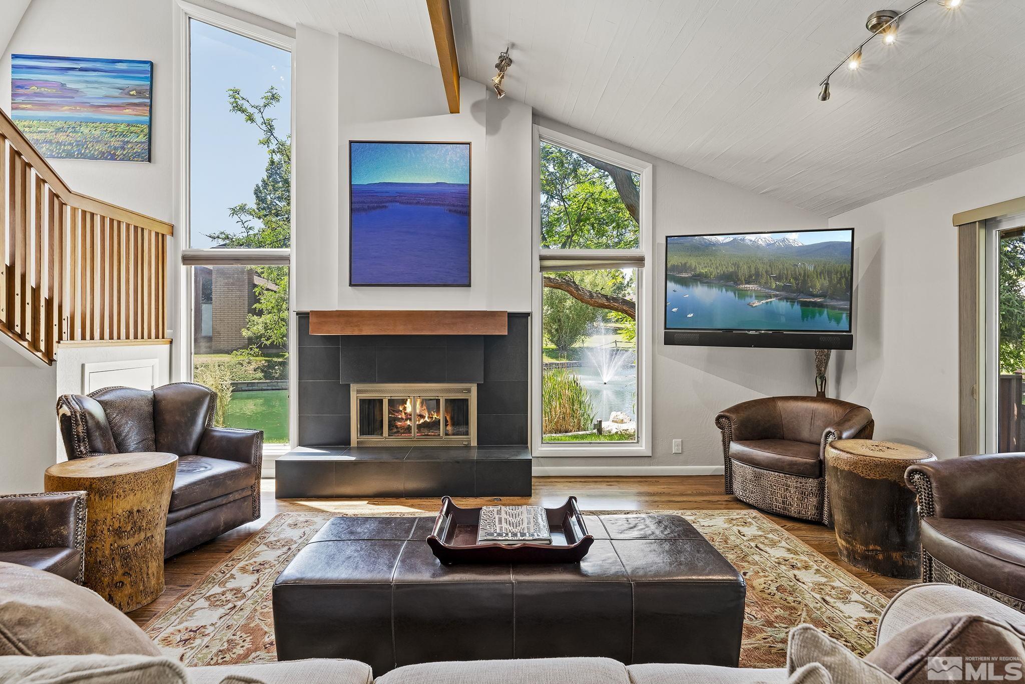 1953 South Villa Way Reno, NV 89509 - Photo 5 of 31 a living room with furniture and a fireplace