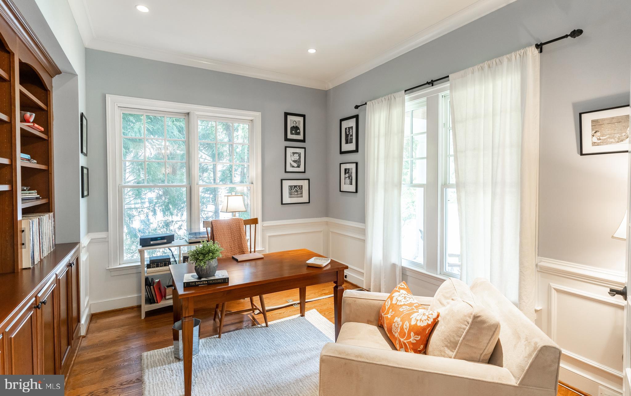 8582 Brickyard Road Potomac, MD 20854 - Photo 4 of 35 Study with Cherry Built-Ins