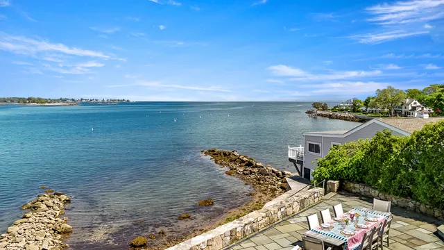 a view of a water fountain in the backyard