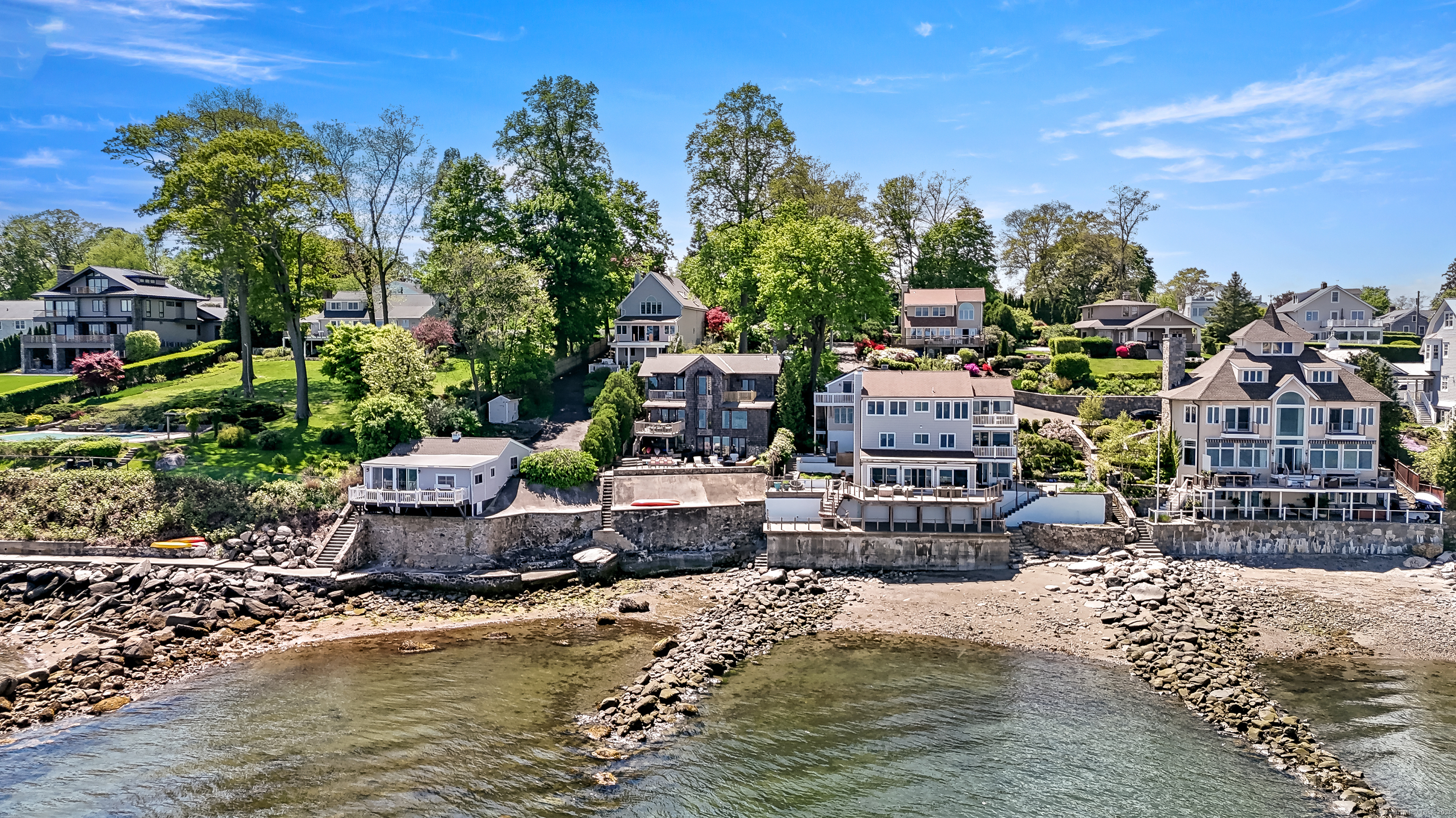64 Ocean Drive East Stamford, CT 06902 - Photo 31 of 38 a view of a water fountain in the backyard