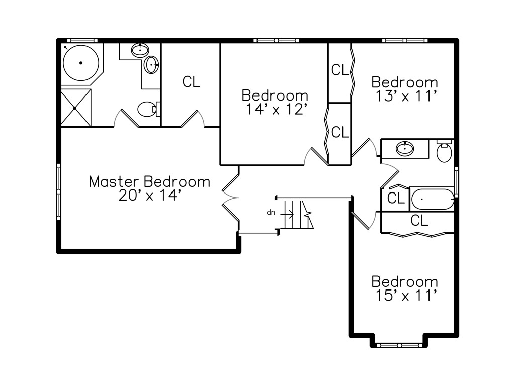 131 Spruce Lane Rochester, MI 48307 - Photo 46 of 47 Upper Level Floor Plan