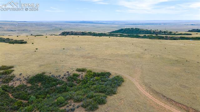 Bird's eye view featuring a rural view