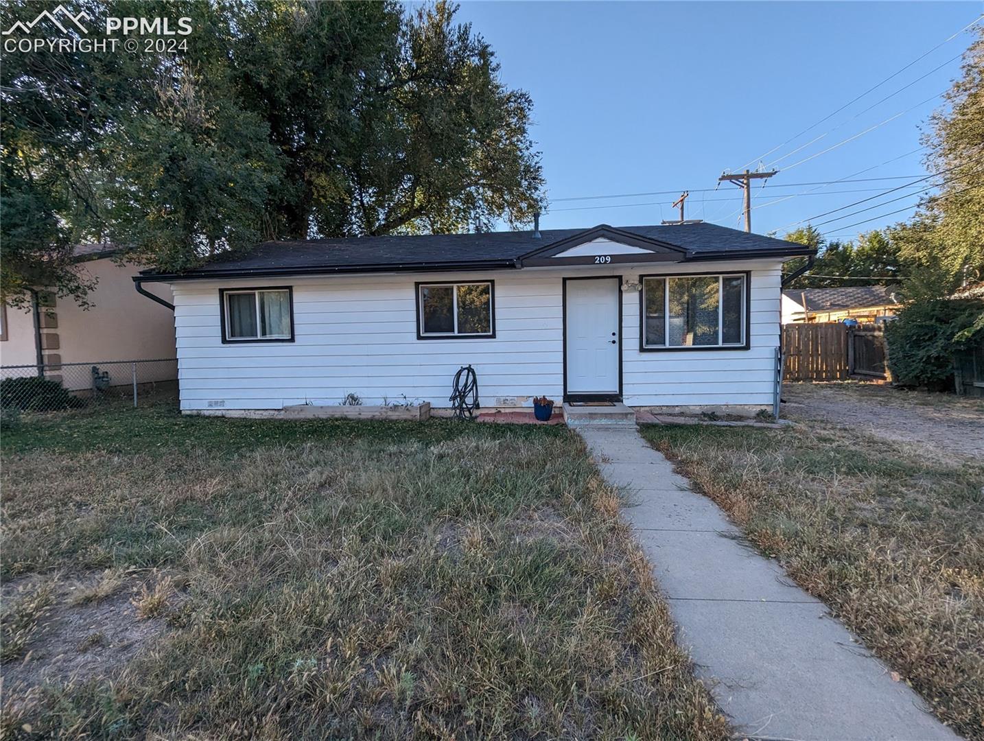 209 Kiva Road Colorado Springs, CO 80911 - Photo 1 of 6 Mid Century rancher with oversized 2-car detached garage located in the southeast community of Security.