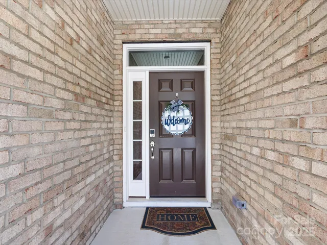 a view of a entryway door of the house