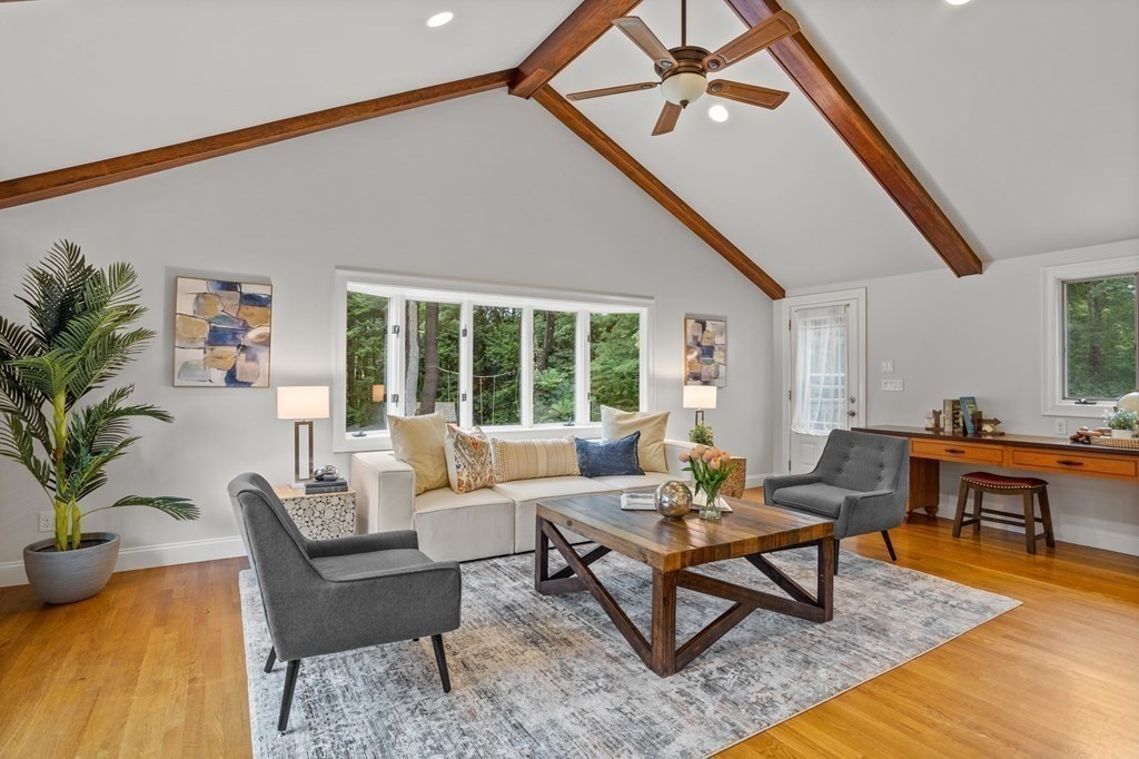 26 Alta Road Sudbury, MA 01776 - Photo 3 of 37 a living room with furniture and wooden floor