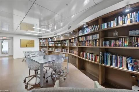 a view of a work space with furniture