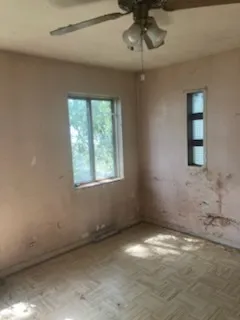 a view of a hallway with window