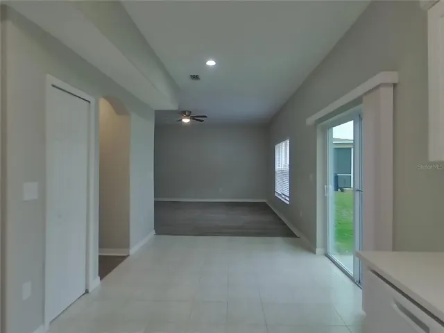 a view of an empty room