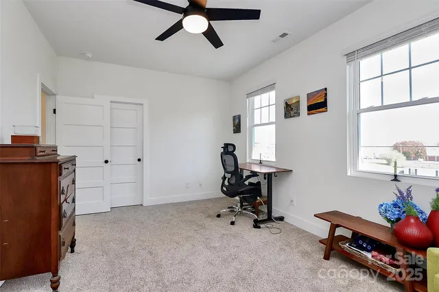 a view of a workspace with a window