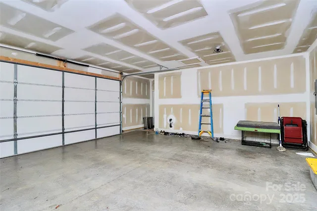 a view of a car garage